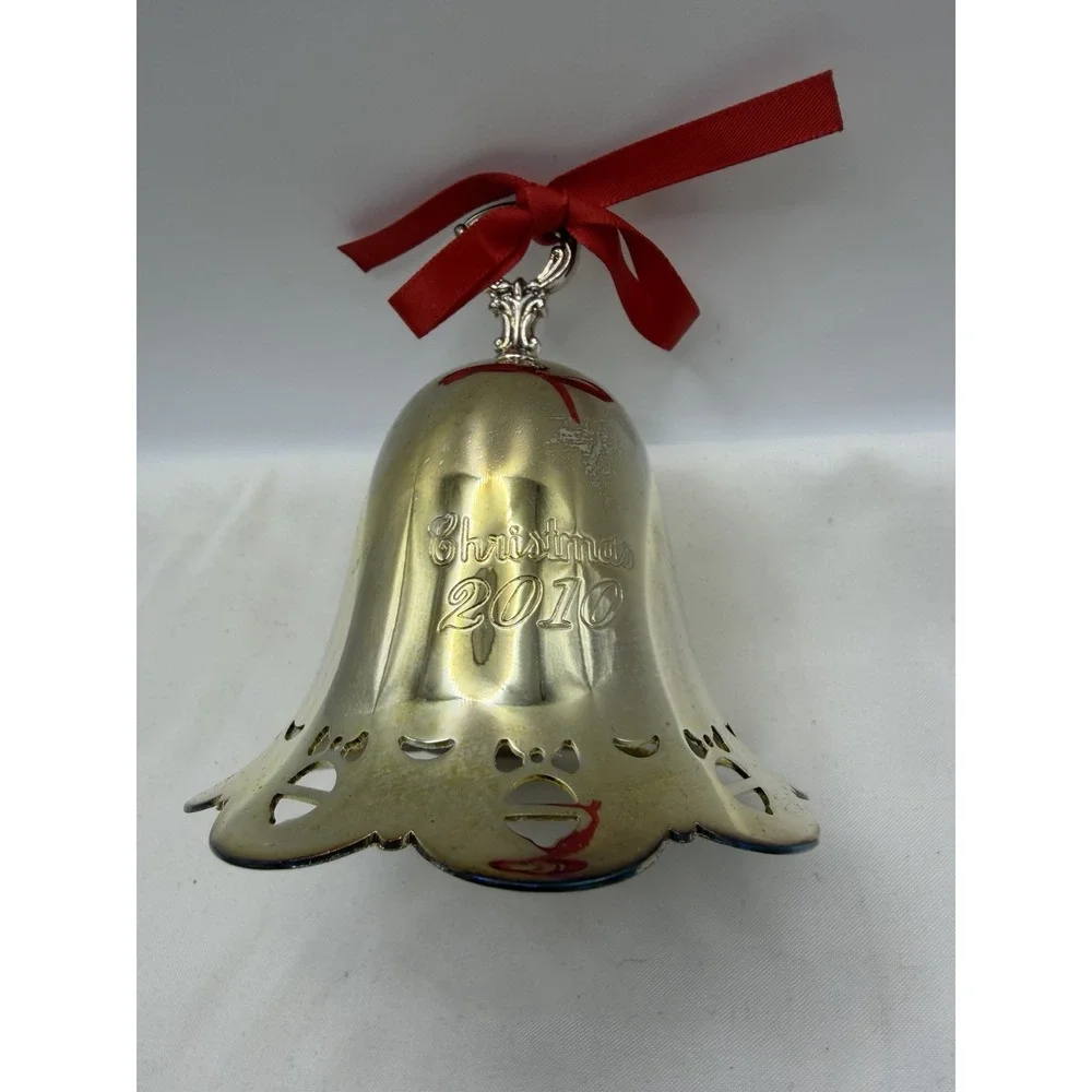 Towle 2010 Annual Silver Plated Pierced Bell 31st Edition Ornament